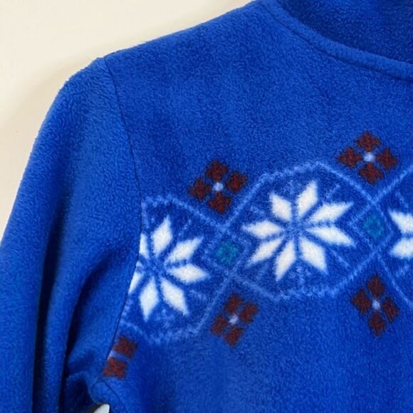 NWT Crown & Ivy Snowflake Fleece 3/4 Zip Pullover - Size Small - Picture 3 of 9
